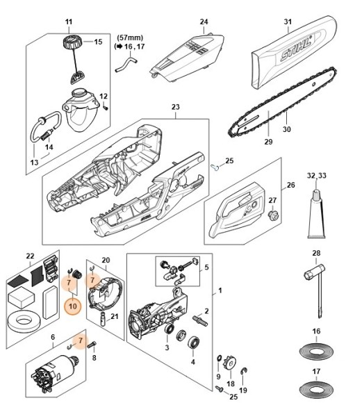 Черв'як STIHL LA026004200
