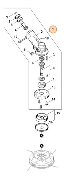 Редуктор в зборі STIHL 41476400106