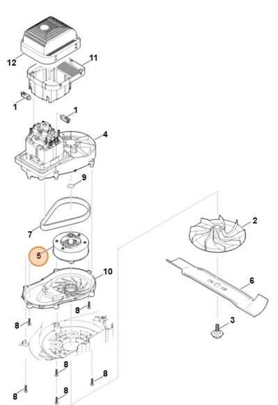 Карданный вал с тормозной системой (63206402400)