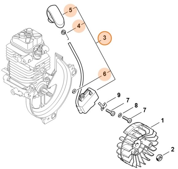 Модуль запалювання STIHL 41804001308
