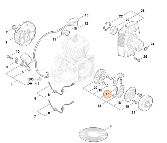 Пружина розтягнення STIHL 00009975519