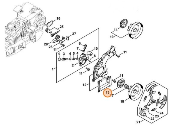 Черв'як 3/8" Picco 6 зубьев STIHL 11296407100