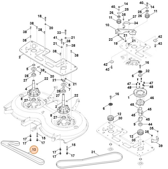 Двухсторонний зубчатый ремень (61707640910)
