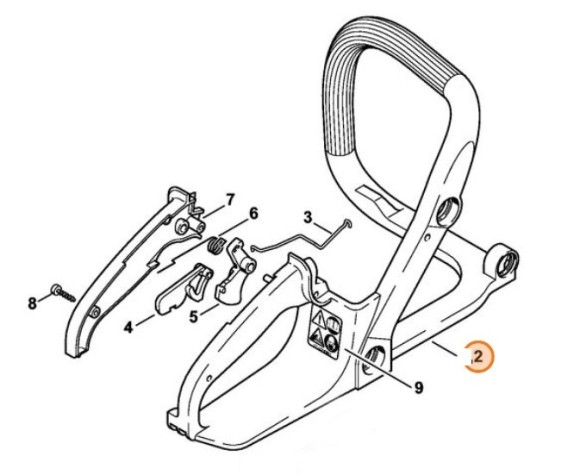 Рама рукоятки STIHL 11307914903