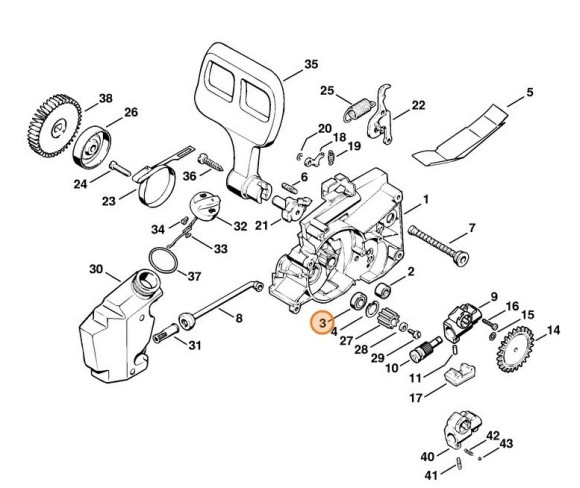 Радіальний шарикопідшипник 609 STIHL 95030039870