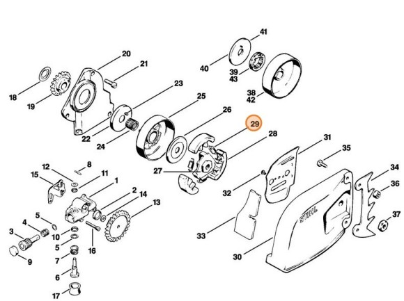 Пружина розтягнення STIHL 00009975811