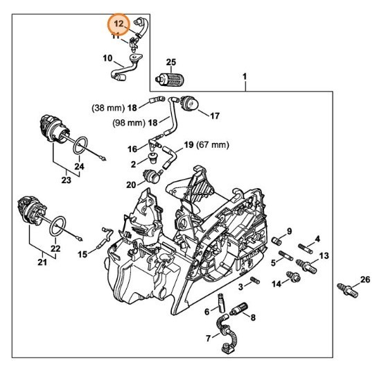 Шланг STIHL 11393587706