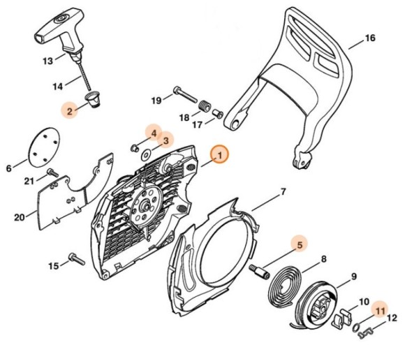 Корпус вентилятора STIHL 11380801800