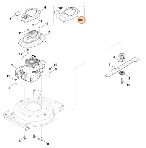 Крышка верхняя (00000820419) Крышка верхняя (00000820419)