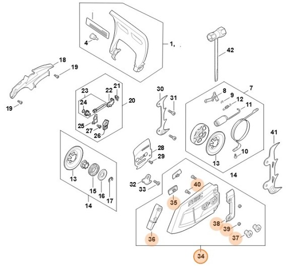 Крышка цепной звездочки (LA026401700)