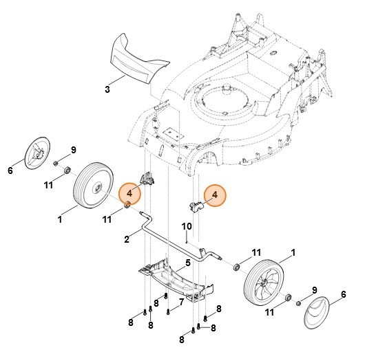 Крепление передней оси (63647041200)