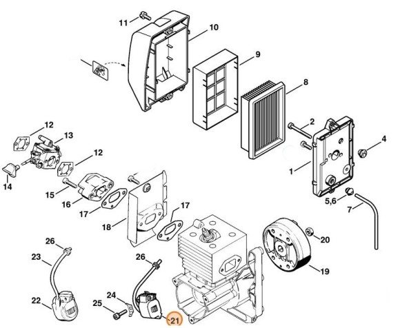 Модуль запалювання STIHL 42034001302