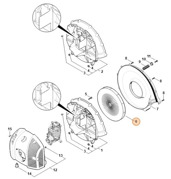 Крильчатка вентилятора STIHL 42827003405