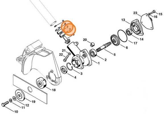 Радіальний шарикопідшипник 609-Z STIHL 95030039854