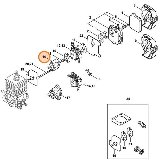 Проміжний фланець STIHL 42291211601