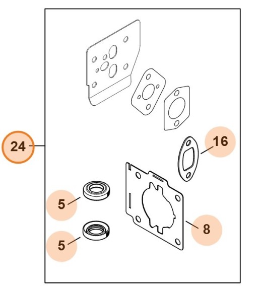 Набір ущільнень STIHL 42370071600