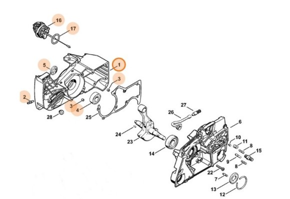 Половина картера STIHL 11240202602