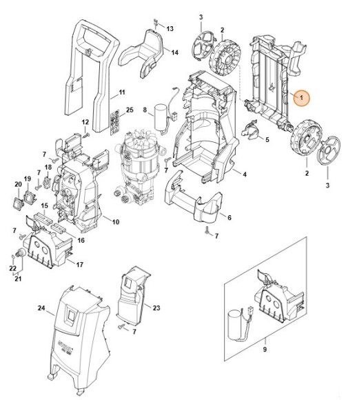 Задняя емкость (49507917501)