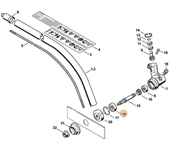 Радіальний шарикопідшипник6201-2RS STIHL 95030036439