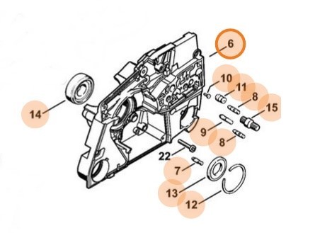 Половина картера STIHL 11240202903