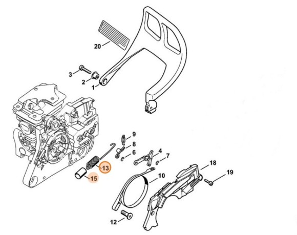 Пружина растяжения (11211605501)