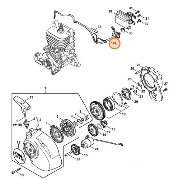 Кабельний жгут STIHL 42444403000