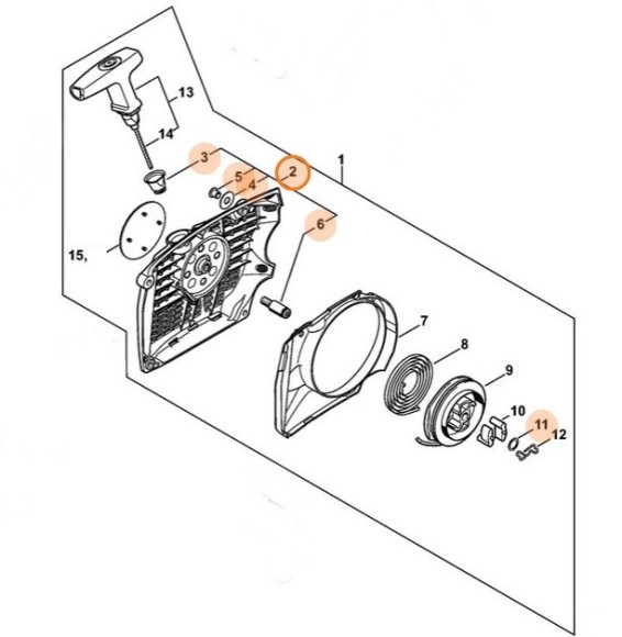 Корпус вентилятора STIHL 11400801800