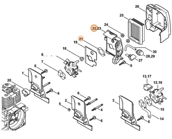 Корпус фільтра STIHL 41341402801