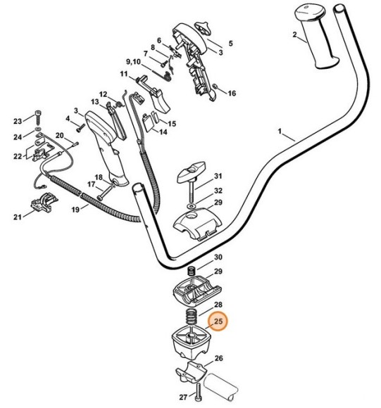 Опора STIHL 41347907600 Опора STIHL 41347907600