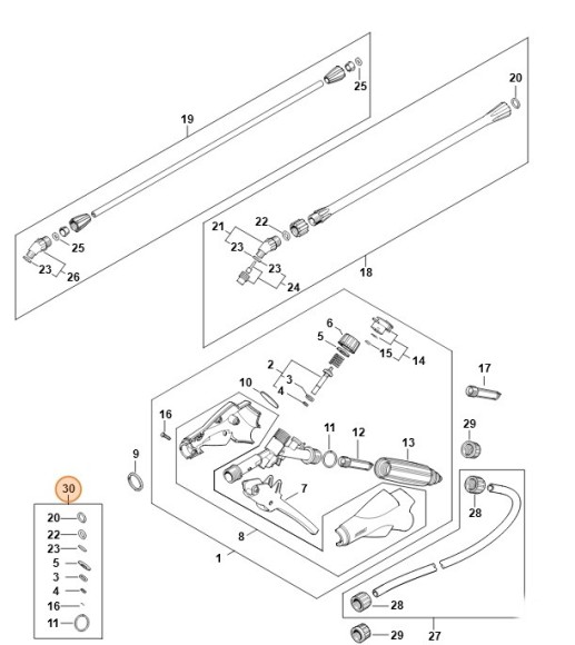 Набір ущільнень STIHL 42550071600