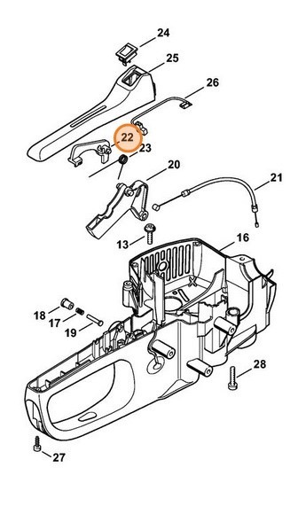 Стопорний важіль STIHL 42281820800