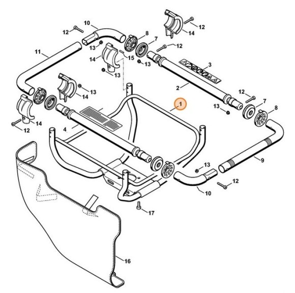 Рама рукоятки STIHL 43137905600