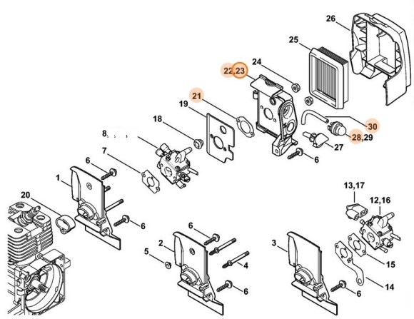Корпус фільтра STIHL 41341402850