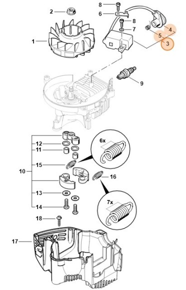 Модуль запалювання STIHL 42374001302