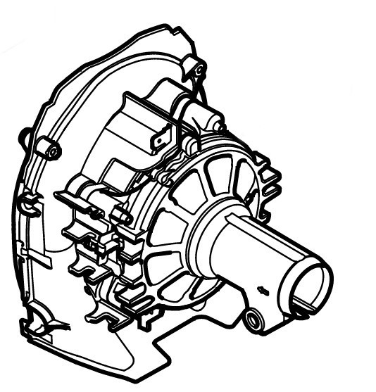 Електродвигун в зборі з кожухом STIHL FA080116005