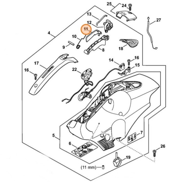 Стопорний важіль STIHL 42381820800