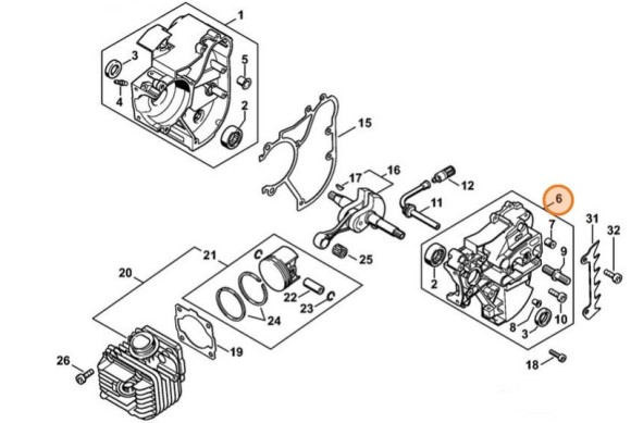 Половина картера STIHL 11290202903