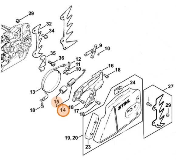 Пружина розтягнення STIHL 11281605501