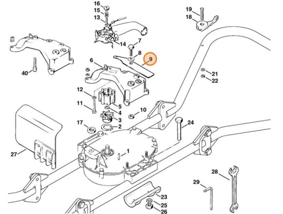 Стопорний важіль STIHL 43086407900