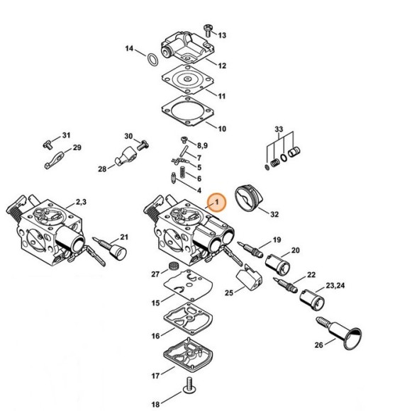 Карбюратор 1141/46 STIHL 11411200646