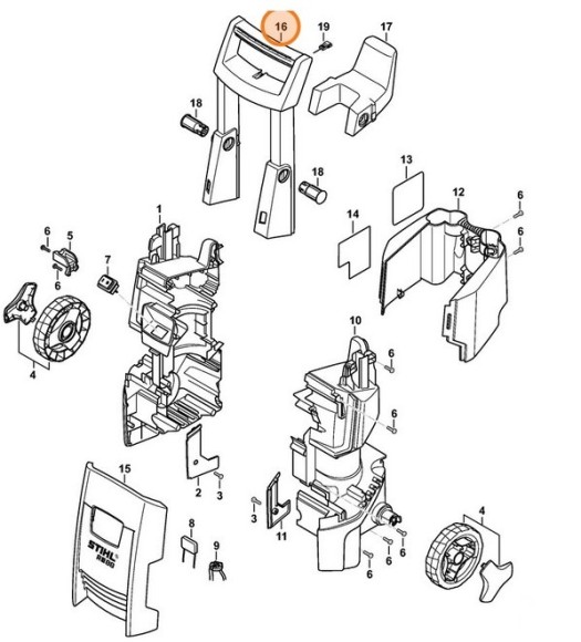 Рама рукоятки STIHL 47757905600