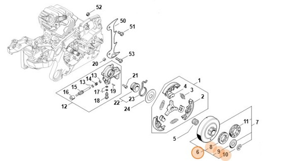 Комплект звездочек цепи кольцевой 3/8\ (11400072500)