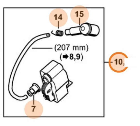 Пристрій управління STIHL 11404004701