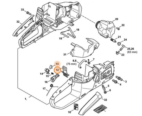 Стопорний важіль STIHL 45224309800