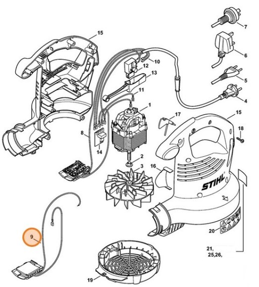 Кабельний джгут STIHL 48114403004