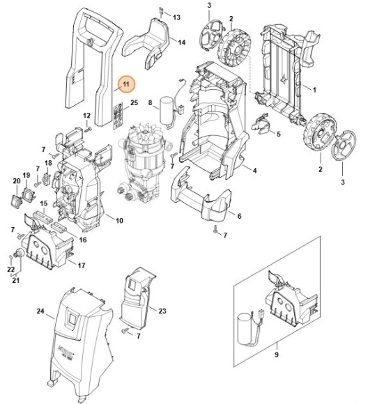 Рама рукоятки STIHL 49507914901