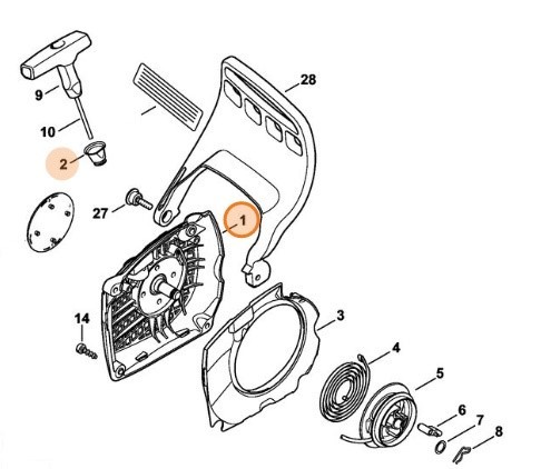 Корпус вентилятора STIHL 11430801803
