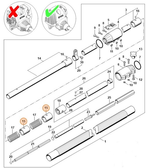 Підшипник STIHL 41387403200