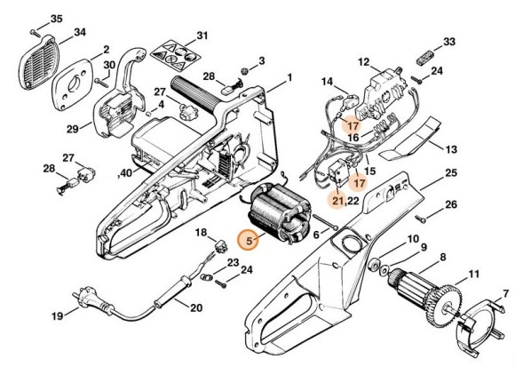 Статор 230 В (12076000150)