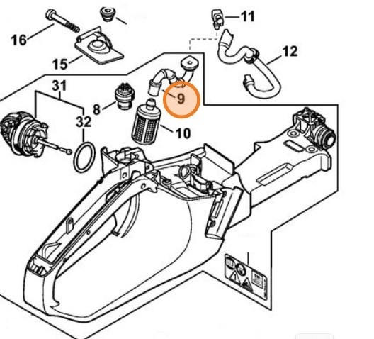 Шланг STIHL 11433587700